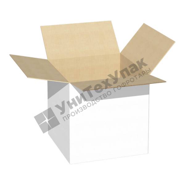 Гофрокороб 400*400*40 мм Т-22 (профиль B) белый